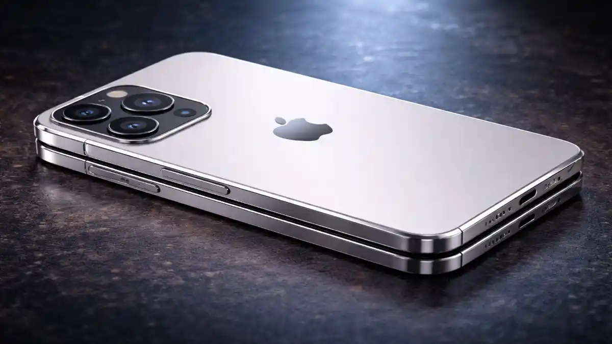 iPhone Fold का लीक हुआ CAD डिजाइन रेंडर, पतला फोल्डेड डिजाइन