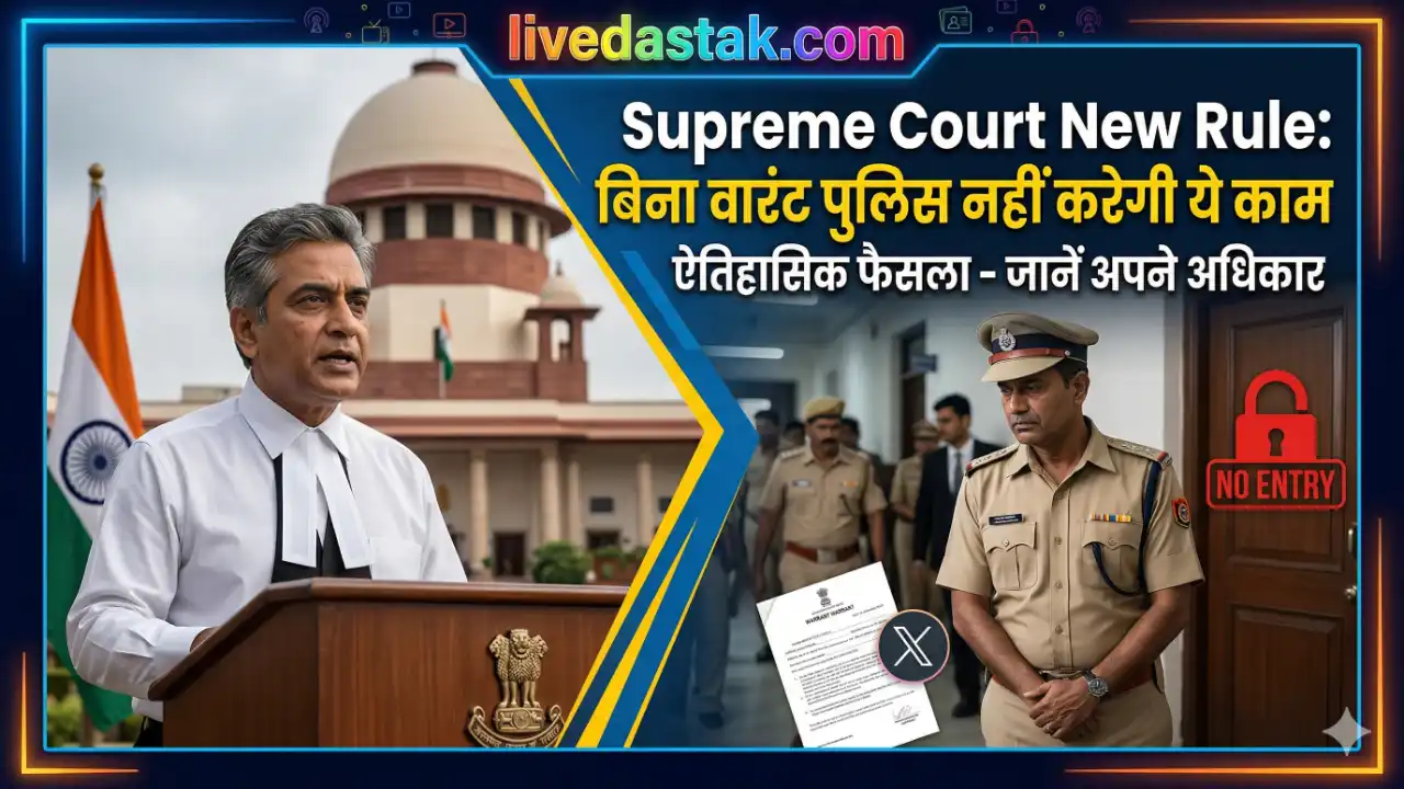 Supreme Court का बड़ा फैसला: अब पुलिस बिना वारंट नहीं कर सकती ये काम
