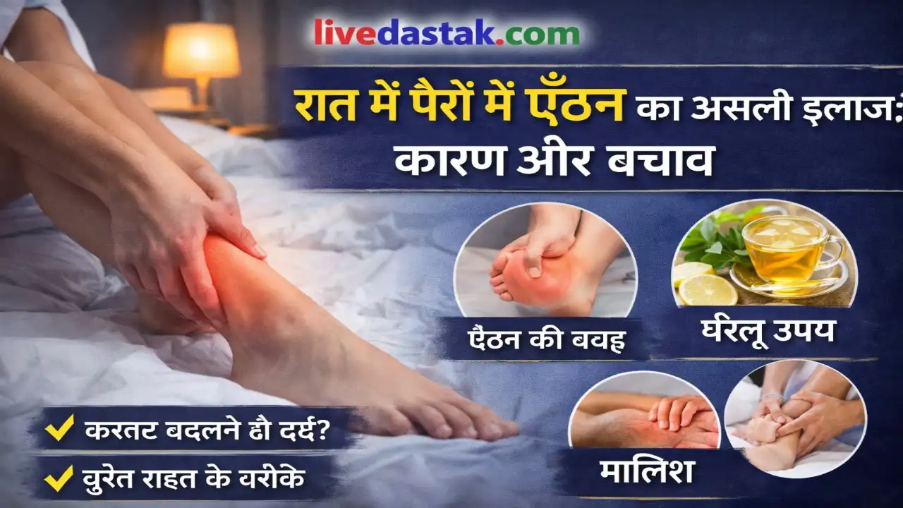 रात में पैरों में ऐंठन का असली इलाज — जरूरी बातें जो डॉक्टर भी नहीं बताते
