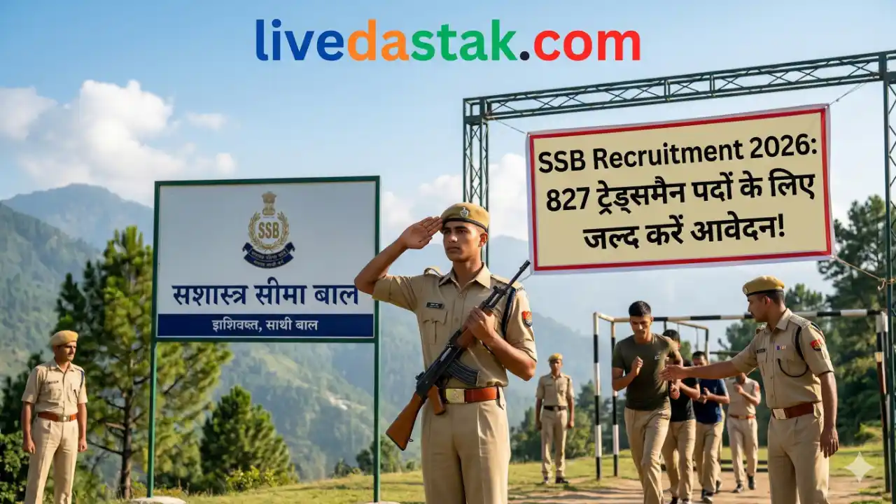 SSB Recruitment 2026: 827 ट्रेड्समैन पदों के लिए जल्द करें आवेदन!