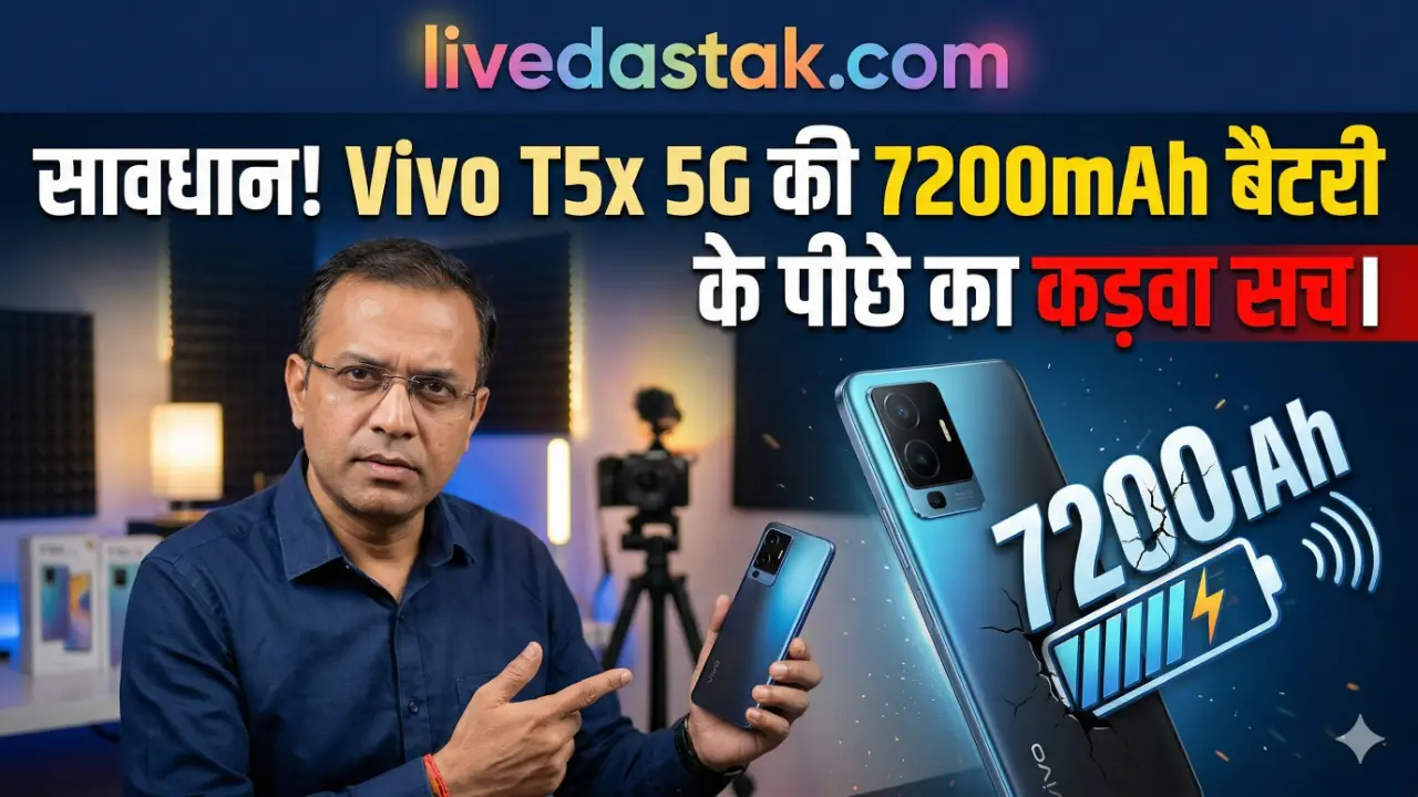 Vivo T5x 5G: असली सच्चाई जो 7200mAh बैटरी के पीछे छिपी है